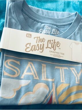 The Easy Life Men’s Graphic Tee Large NEW Ship 100% Cotton